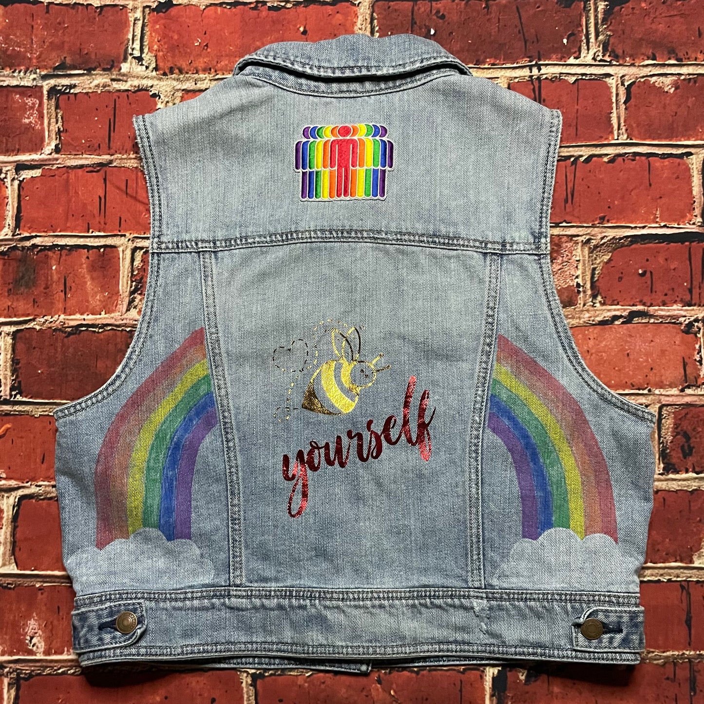 Bee Yourself Denim Vest 🐝