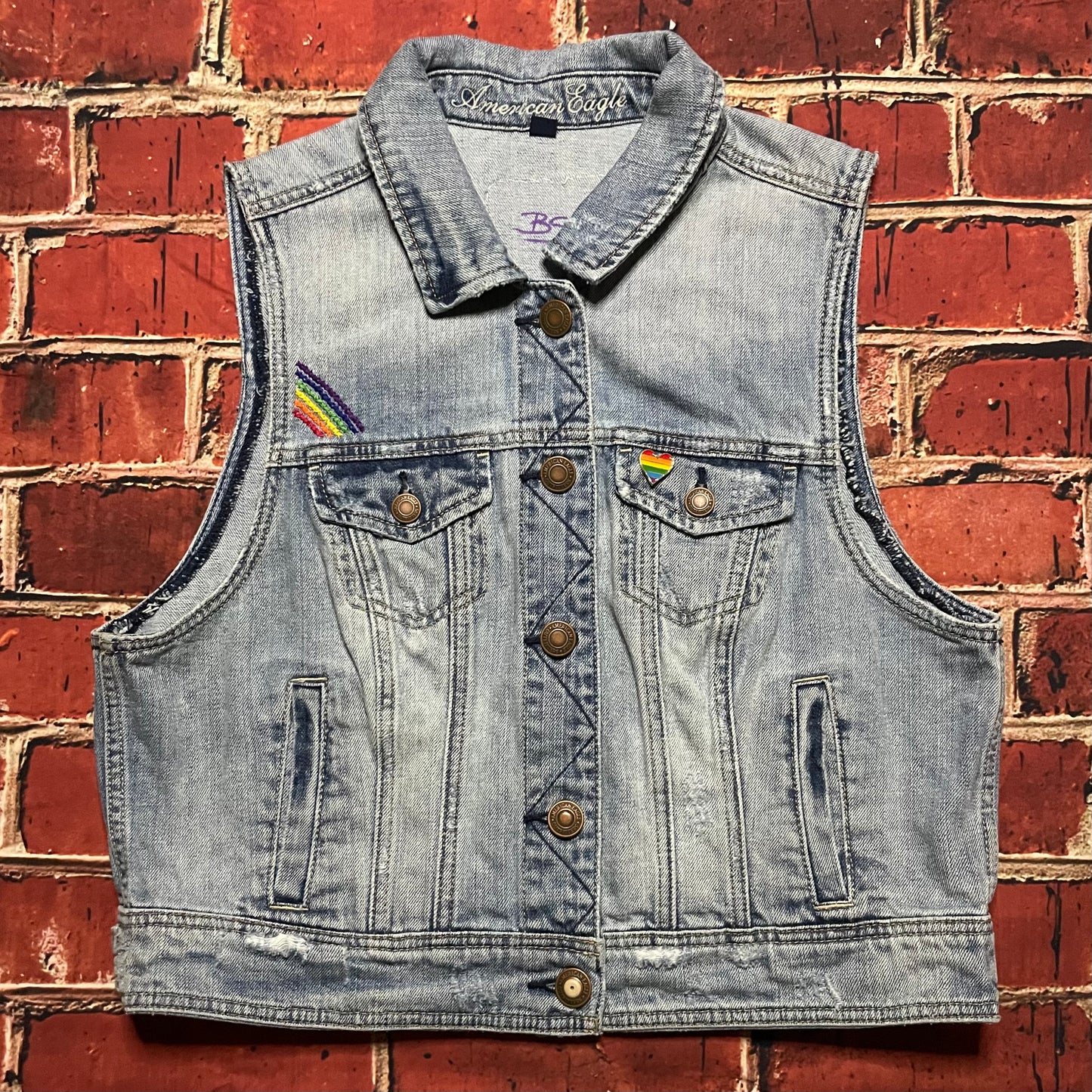 Bee Yourself Denim Vest 🐝